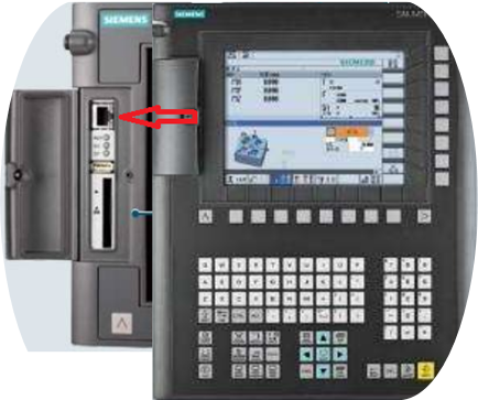 西门子系统网口传输加工代码的方式